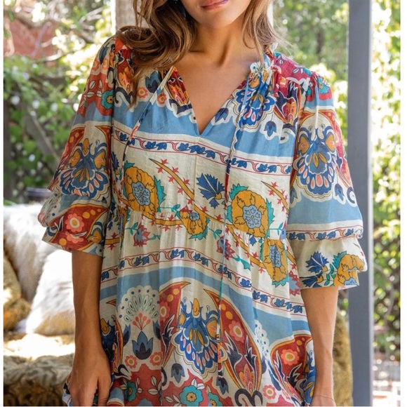 Boho Print Midi Dress - Picture 5 of 6